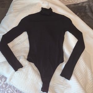 Free People Black Bodysuit